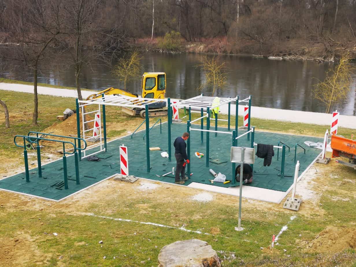 Antistres podloga Street workout
