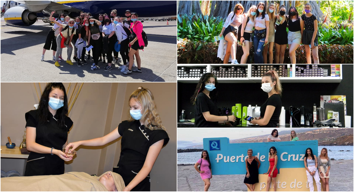 GOSPODARSKA ŠKOLA ČAKOVEC Mlade frizerke i kozmetičarke usavršavale se na Tenerifima GOSPODARSKA ŠKOLA ČAKOVEC Mlade frizerke i kozmetičarke usavršavale se na Tenerifima