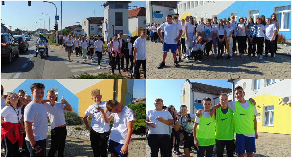 Kolonu su predvodile školske prometne jedinice Kolonu su predvodile školske prometne jedinice