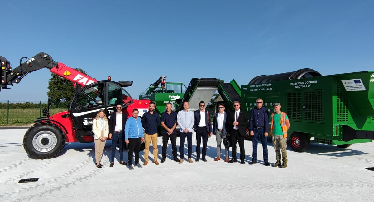Murs Ekom nabavio novi stroj za obradu biootpada – teleskopski utovarivač Mursko Središće
