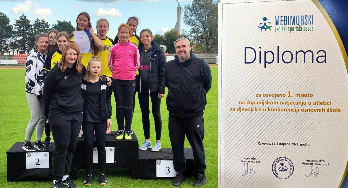 GLAVNA - 1. mjesto atletičarke Prelog