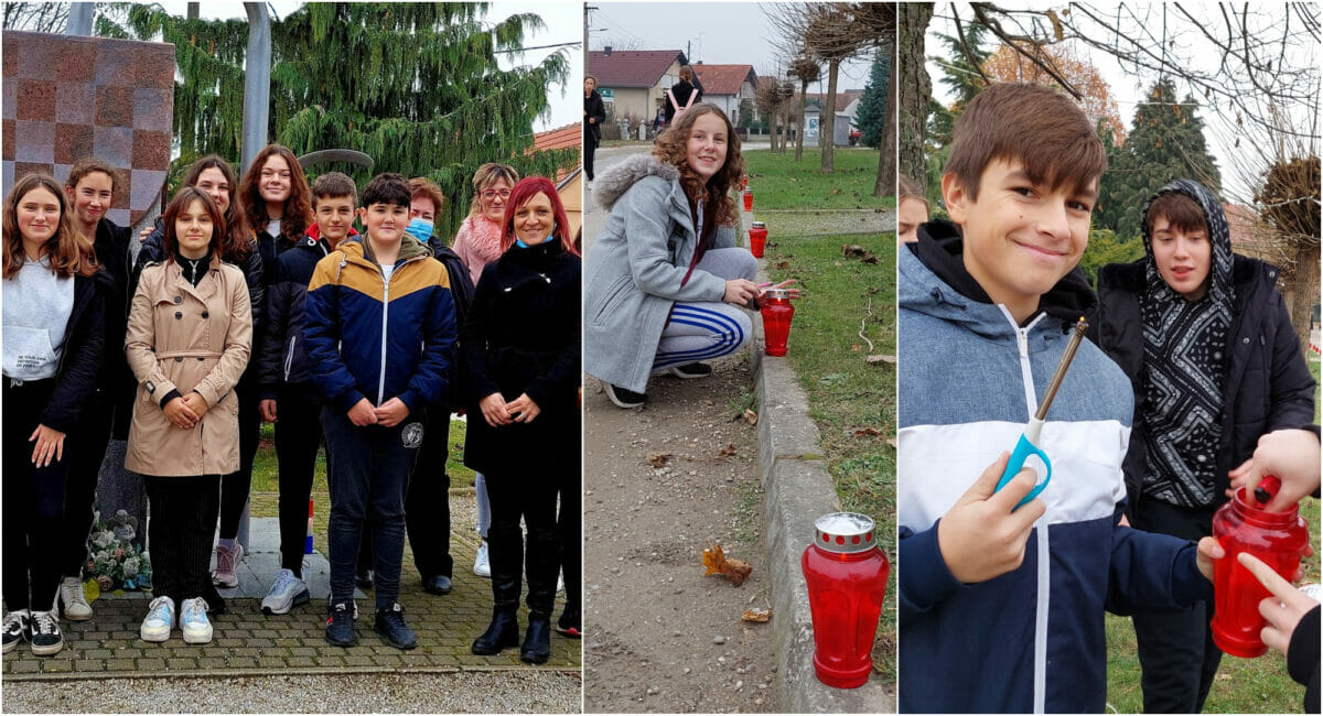 FOTO Učenici OŠ Sveta Marija zapalili lampione za žrtve Vukovara i Škabrnje FOTO Učenici OŠ Sveta Marija zapalili lampione za žrtve Vukovara i Škabrnje