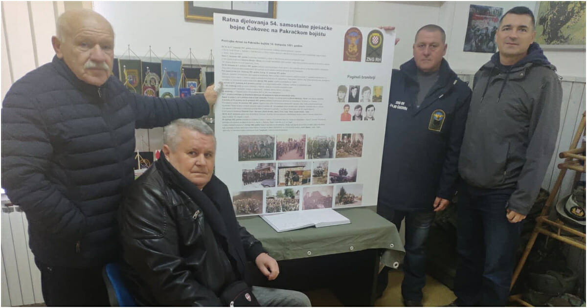 54. samostalna pješačka bojna Čakovec u Muzeju vojne i ratne povijesti Pakrac! 54. samostalna pješačka bojna Čakovec u Muzeju vojne i ratne povijesti Pakrac!