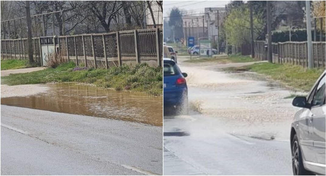 Budite oprezni ako putujete kroz Belicu! Pukla je cijev Budite oprezni ako putujete kroz Belicu! Pukla je cijev