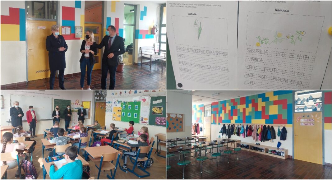 FOTO Školarci iz Donjeg Vidovca sada imaju modernije klupe FOTO Školarci iz Donjeg Vidovca sada imaju modernije klupe