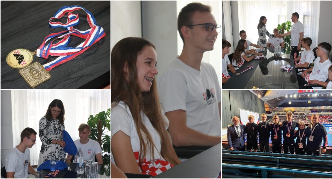 Uspješni i mladi karatisti pohvalili se novim medaljama kod gradonačelnice Uspješni i mladi karatisti pohvalili se novim medaljama kod gradonačelnice