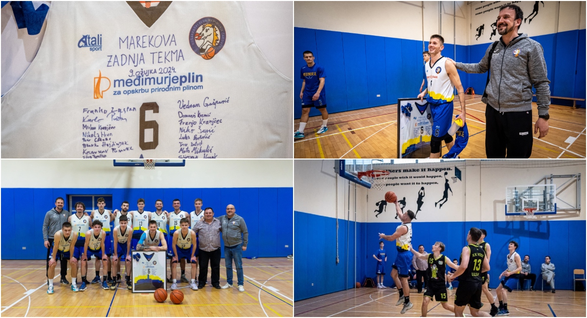 FOTO KK Međimurje pobjedom završili prvenstvo i oprostili se od kapetana Mareka FOTO KK Međimurje pobjedom završili prvenstvo i oprostili se od kapetana Mareka