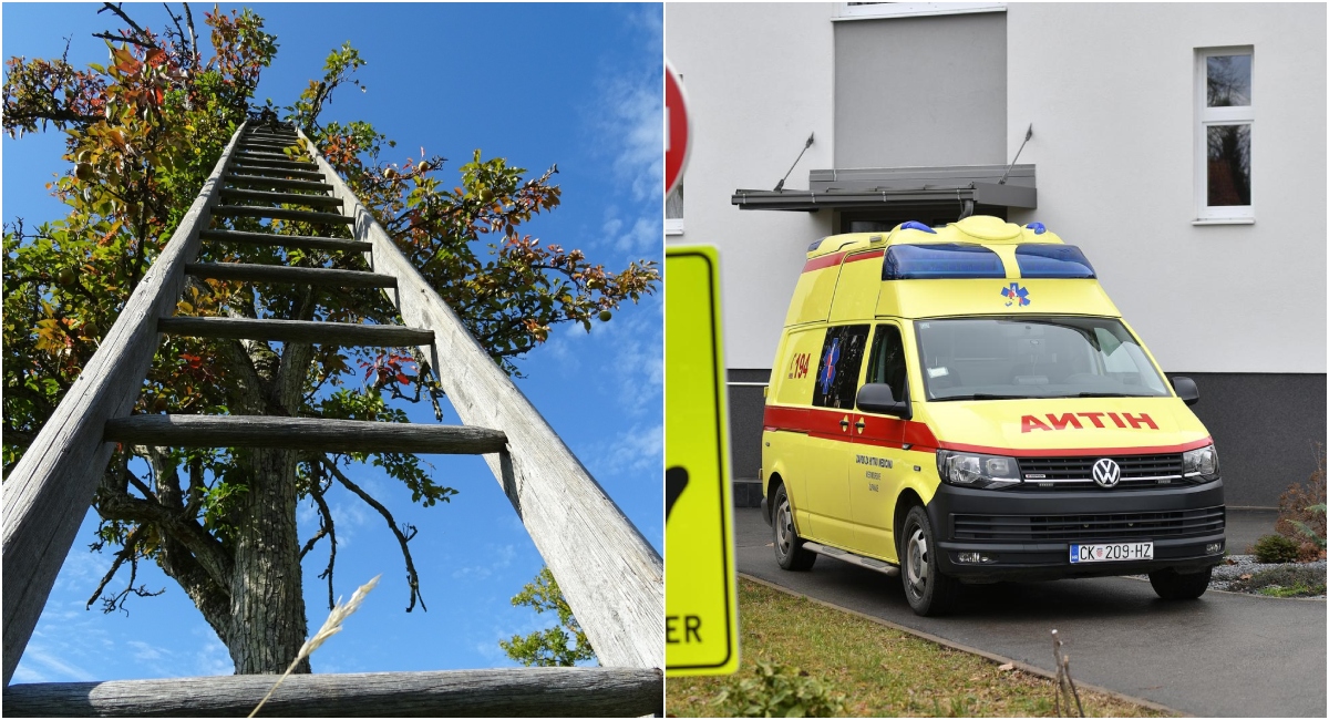 U Dragoslavec Bregu 72-godišnjak pao s ljestava i zadobio teške ozljede U Dragoslavec Bregu 72-godišnjak pao s ljestava i zadobio teške ozljede