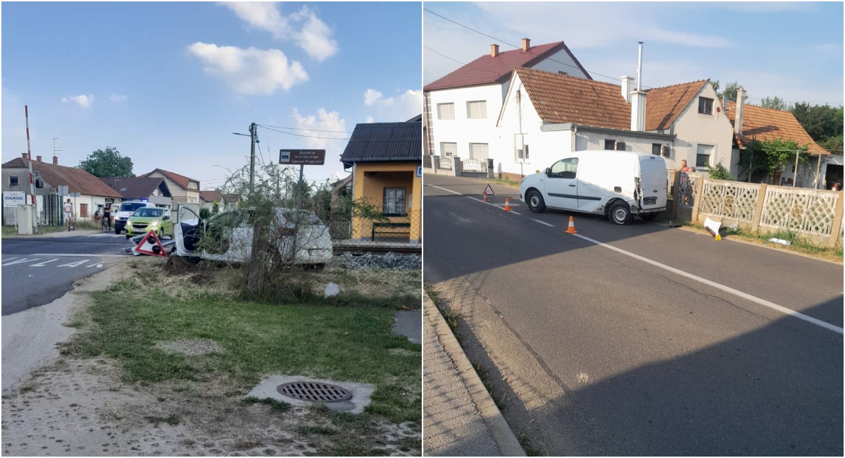 FOTO Prometna nesreća u Dunjkovcu, sudarila se dva vozila FOTO Prometna nesreća u Dunjkovcu, sudarila se dva vozila