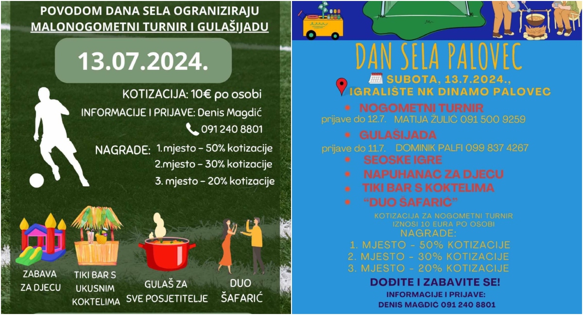 Velika proslava uz malonogometni turnir, Gulašijadu i Seoske igre Velika proslava uz malonogometni turnir, Gulašijadu i Seoske igre