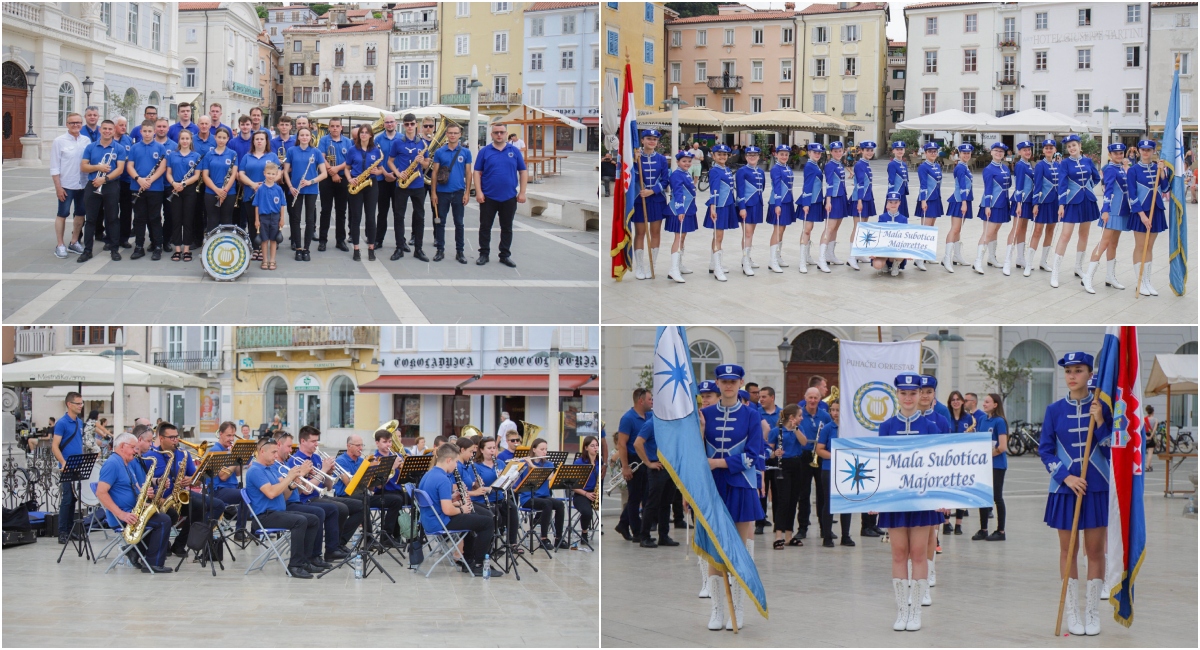 FOTO Puhački orkestar i mažoretkinje iz Male Subotice oduševili publiku u slovenskom Piranu FOTO Puhački orkestar i mažoretkinje iz Male Subotice oduševili publiku u slovenskom Piranu