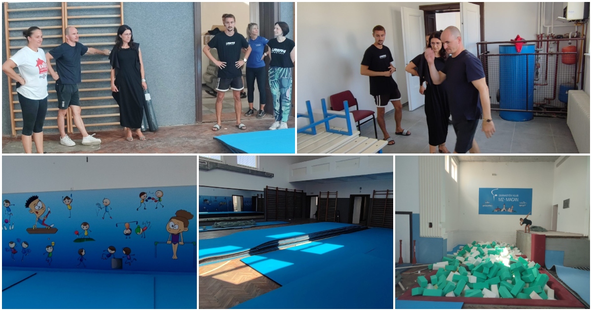 FOTO Gradonačelnica Cividini obišla “Macanov dom” gdje traju završni radovi i opremanje sportske dvorane FOTO Gradonačelnica Cividini obišla “Macanov dom” gdje traju završni radovi i opremanje sportske dvorane