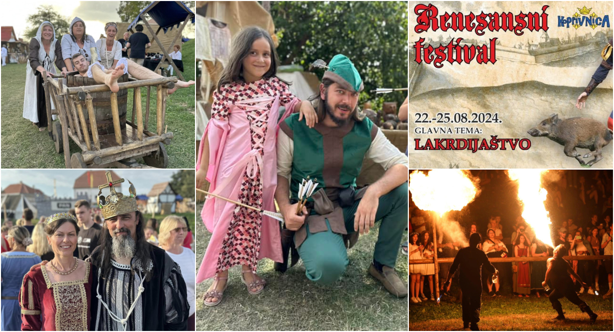 Večeras, 22. kolovoza, počinje ‘Renesansni festival 2024.’ u Koprivnici! Večeras, 22. kolovoza, počinje ‘Renesansni festival 2024.’ u Koprivnici!