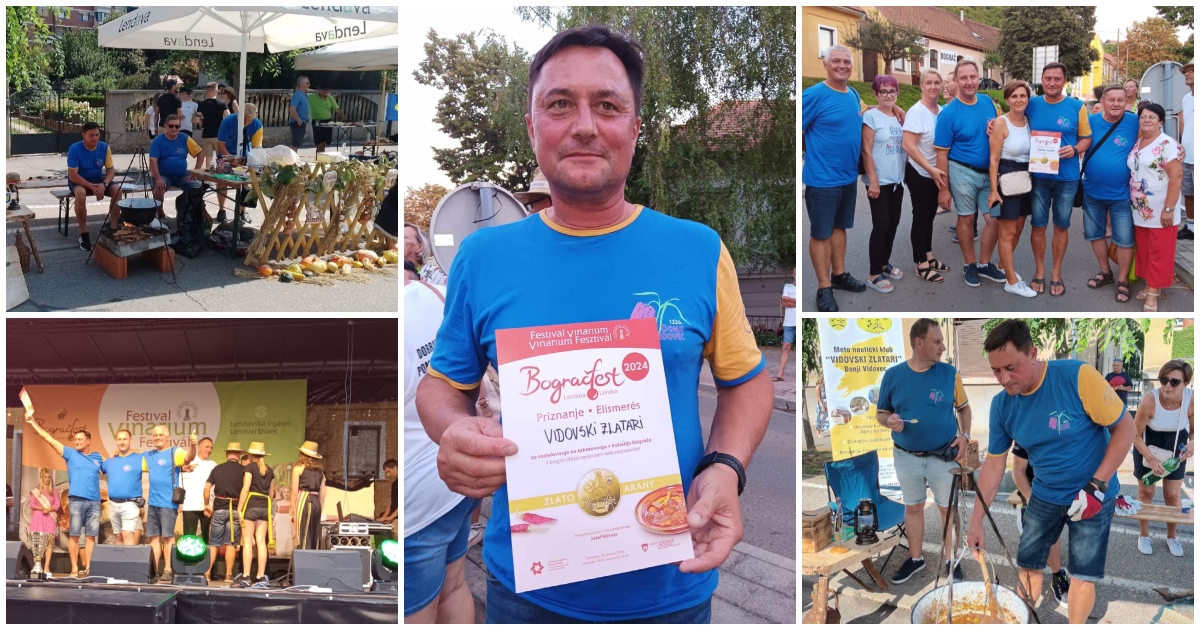 FOTO Vidovski zlatari kao čuvari tradicije osvojili zlatnu plaketu na Bogračfestu Lendava 2024. FOTO Vidovski zlatari kao čuvari tradicije osvojili zlatnu plaketu na Bogračfestu Lendava 2024.
