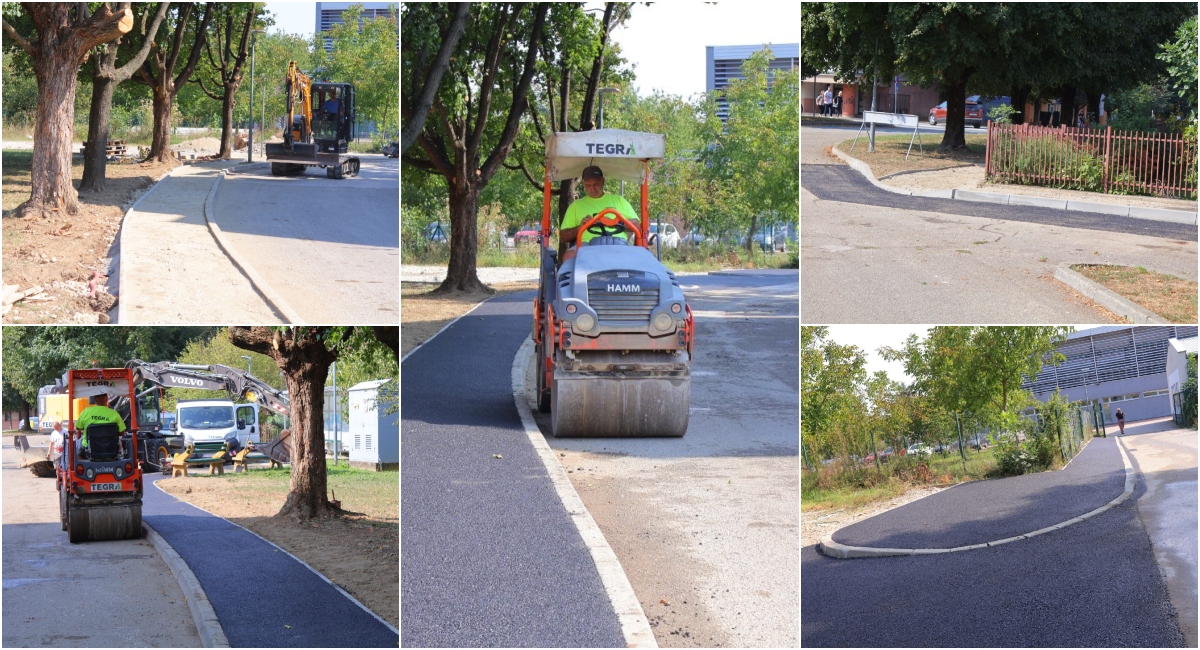 FOTO Sanacija pješačke staze kod I. osnovne škole Čakovec FOTO Sanacija pješačke staze kod I. osnovne škole Čakovec