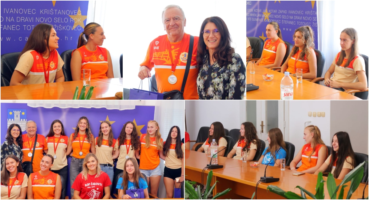 FOTO Viceprvakinje Hrvatske u odbojci na pijesku na prijemu kod gradonačelnice Ljerke Cividini FOTO Viceprvakinje Hrvatske u odbojci na pijesku na prijemu kod gradonačelnice Ljerke Cividini