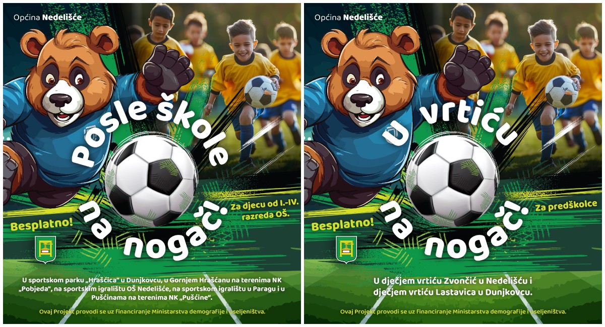 Općina Nedelišće pokreće besplatne nogometne aktivnosti za djecu Općina Nedelišće pokreće besplatne nogometne aktivnosti za djecu