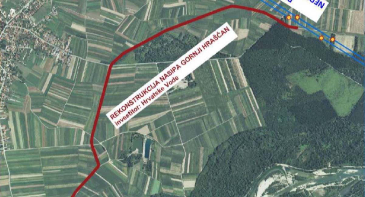 Započela rekonstrukcija nasipa u Gornjem Hrašćanu Započela rekonstrukcija nasipa u Gornjem Hrašćanu