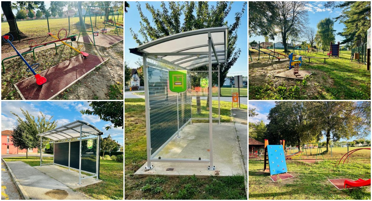 U Slakovcu uređeno novo dječje igralište i postavljena moderna autobusna postaja U Slakovcu uređeno novo dječje igralište i postavljena moderna autobusna postaja