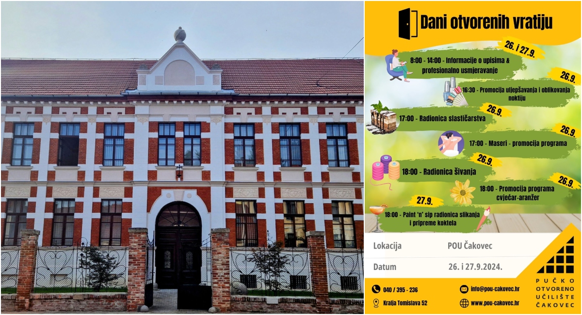 VIDEO Pridružite nam se 26. 9. i 27.9. na Danima otvorenih vrata i sudjelujte u besplatnim radionicama! VIDEO Pridružite nam se 26. 9. i 27.9. na Danima otvorenih vrata i sudjelujte u besplatnim radionicama!