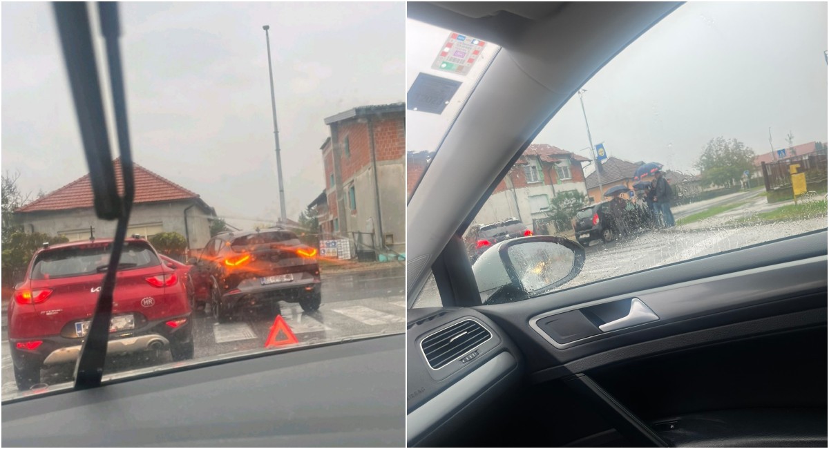 Sudar dva automobila kod nadvožnjaka u Čakovcu Sudar dva automobila kod nadvožnjaka u Čakovcu