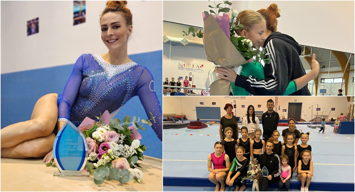 Članovi kluba i male gimnastičarke čestitali Tijani Korent na vrhunskim rezultatima Članovi kluba i male gimnastičarke čestitali Tijani Korent na vrhunskim rezultatima