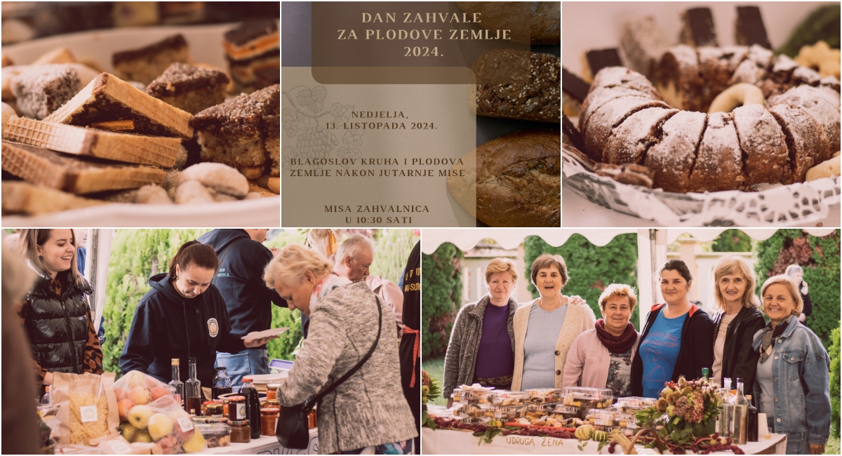 Dan zahvale za plodove zemlje bit će obilježen uz razne delicije, glazbu… Dan zahvale za plodove zemlje bit će obilježen uz razne delicije, glazbu…