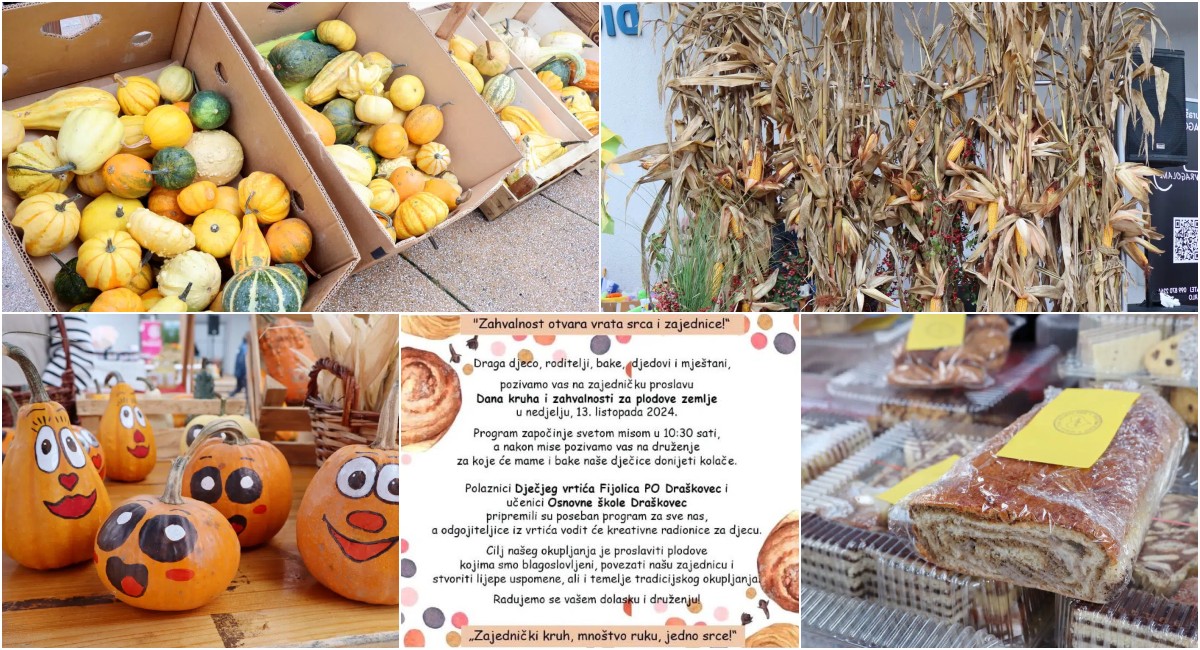 Obilježavanje Dana kruha i zahvalnosti u za plodove zemlje Draškovcu Obilježavanje Dana kruha i zahvalnosti u za plodove zemlje Draškovcu