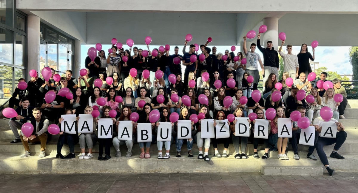 Učenici Gospodarske škole u akciji za zdravlje žena Učenici Gospodarske škole u akciji za zdravlje žena