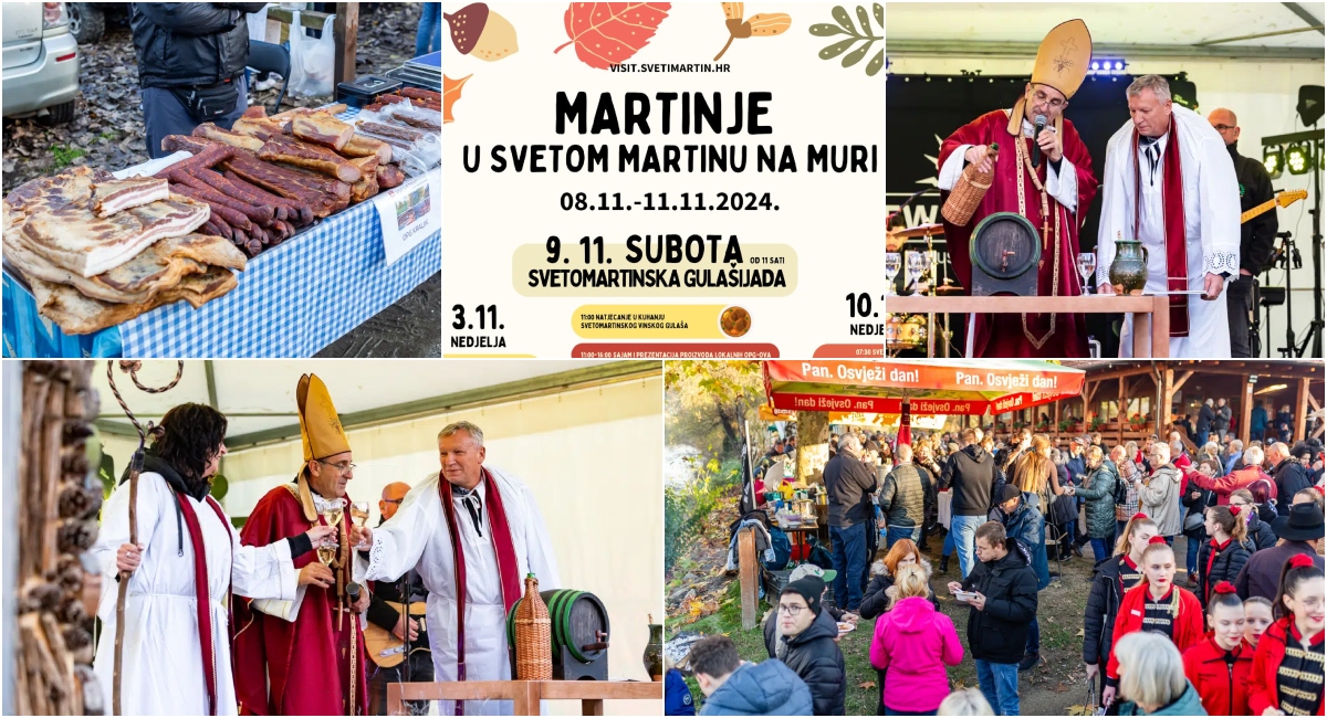 Od 8. do 11. studenoga Sveti Martin na Muri će oživjeti u duhu tradicije, dobrog vina, ukusne hrane… Od 8. do 11. studenoga Sveti Martin na Muri će oživjeti u duhu tradicije, dobrog vina, ukusne hrane…