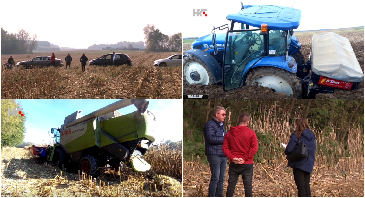 U Murskom Središću kombajni doslovno u zemlju propadaju! U Murskom Središću kombajni doslovno u zemlju propadaju!