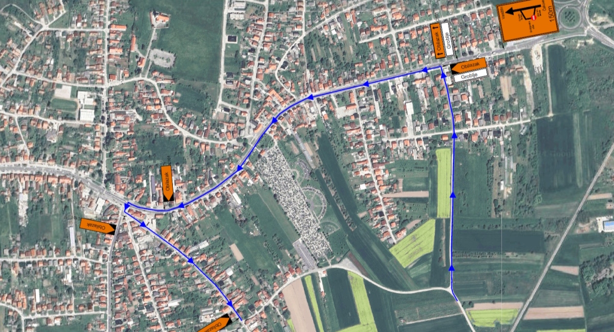 Privremena regulacija prometa za vrijeme blagdana Svih Svetih kod groblja u Nedelišću Privremena regulacija prometa za vrijeme blagdana Svih Svetih kod groblja u Nedelišću