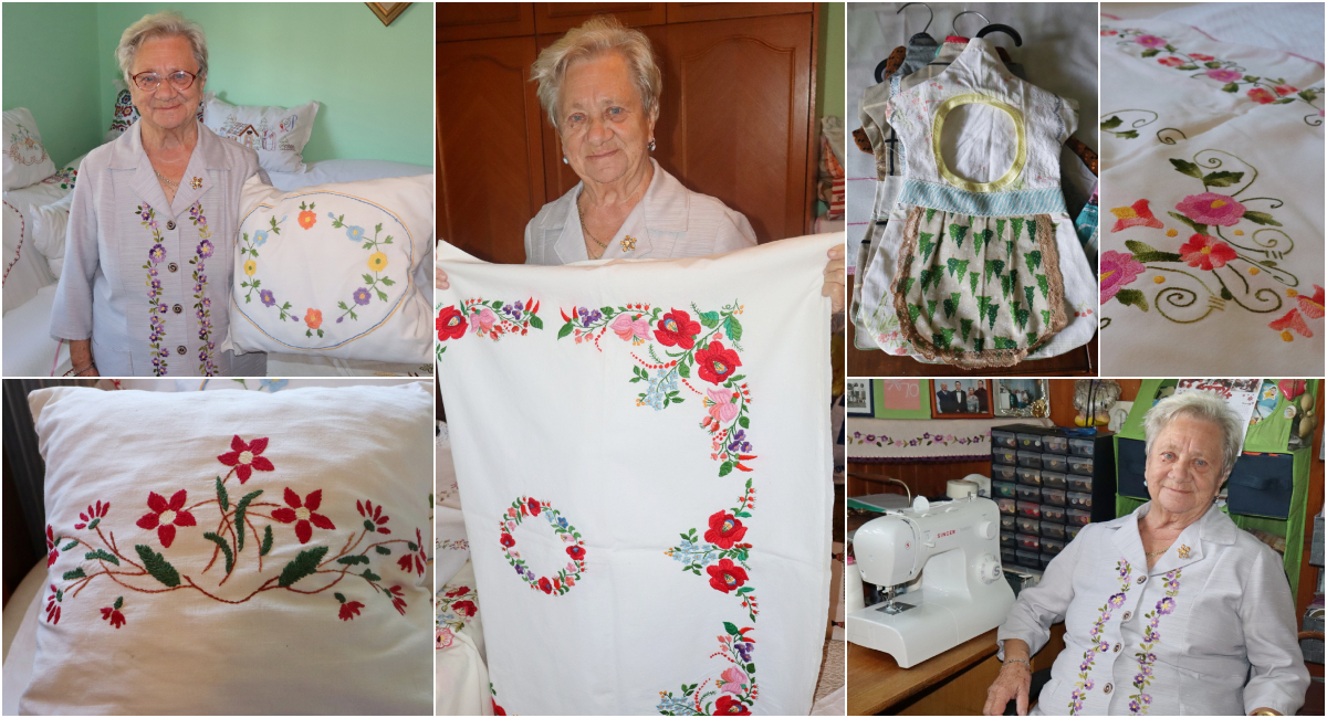 FOTO Ljubica Pavlic iz Svete Marije šiva prekrasne, unikatne stolnjake, jastučnice, pregače… FOTO Ljubica Pavlic iz Svete Marije šiva prekrasne, unikatne stolnjake, jastučnice, pregače…