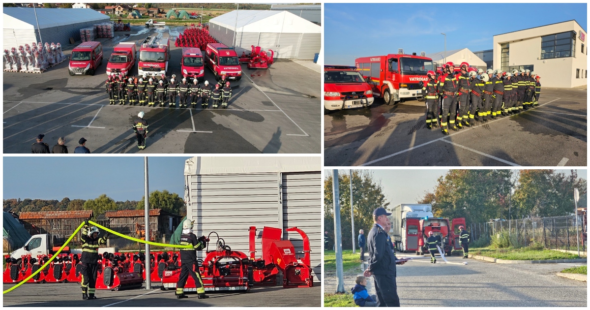 FOTO U dvorištu tvrtke Panex AGM održana je javna vježba VZO Sveti Juraj na Bregu FOTO U dvorištu tvrtke Panex AGM održana je javna vježba VZO Sveti Juraj na Bregu