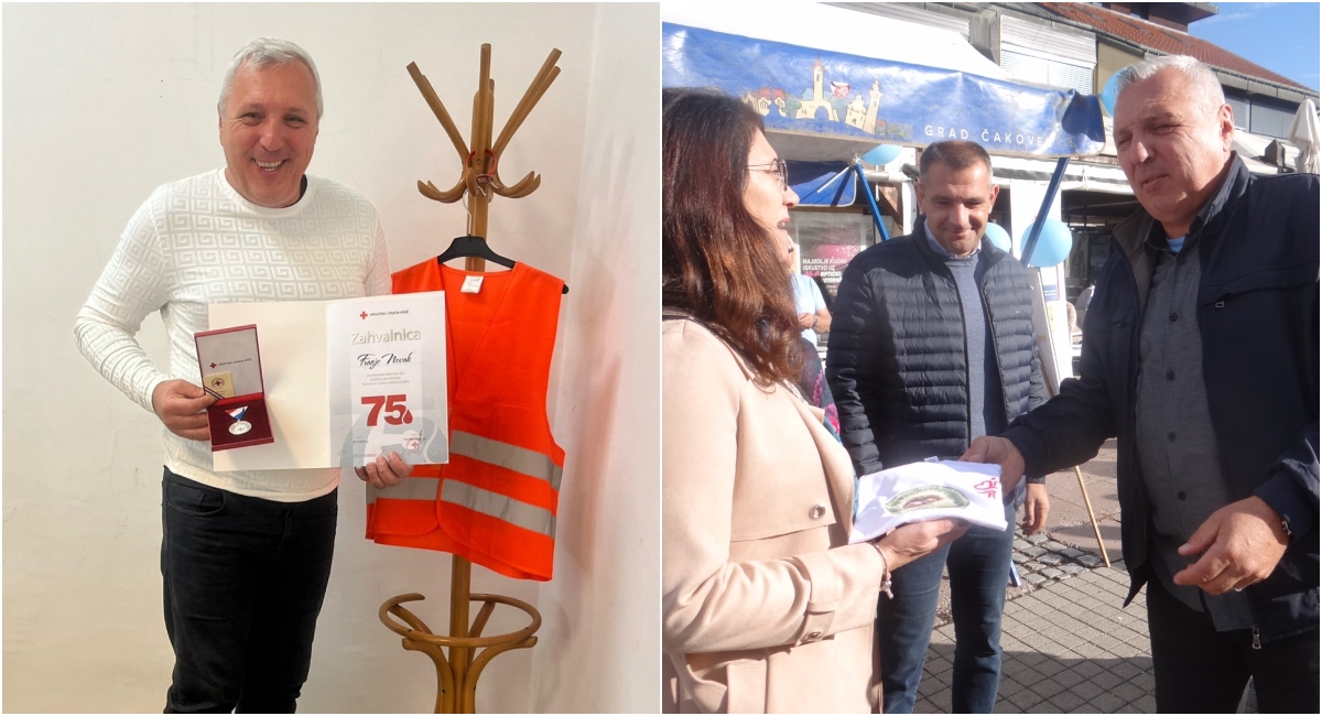 Franjo Novak iz Pušćina krv dao 75 puta! Franjo Novak iz Pušćina krv dao 75 puta!