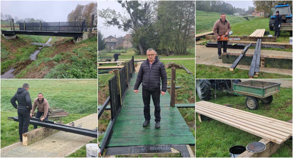 FOTO Rekonstrukcija mosta u šenkovečkom Parku Europske unije ide kraju FOTO Rekonstrukcija mosta u šenkovečkom Parku Europske unije ide kraju