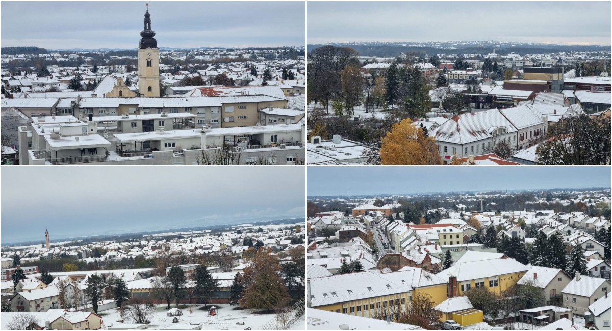 FOTO Pogled s visine na Čakovec pod snijegom FOTO Pogled s visine na Čakovec pod snijegom