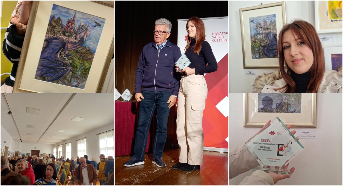 FOTO Lana Gizdavec iz Srednje škole Prelog nagrađena za najuspješnije likovno djelo mladog autora 2024. FOTO Lana Gizdavec iz Srednje škole Prelog nagrađena za najuspješnije likovno djelo mladog autora 2024.