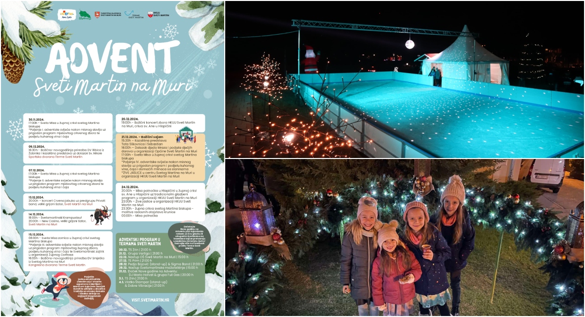Donosimo bogat program Adventa u Svetom Martinu na Muri i klizališta u Termama Sveti Martin Donosimo bogat program Adventa u Svetom Martinu na Muri i klizališta u Termama Sveti Martin