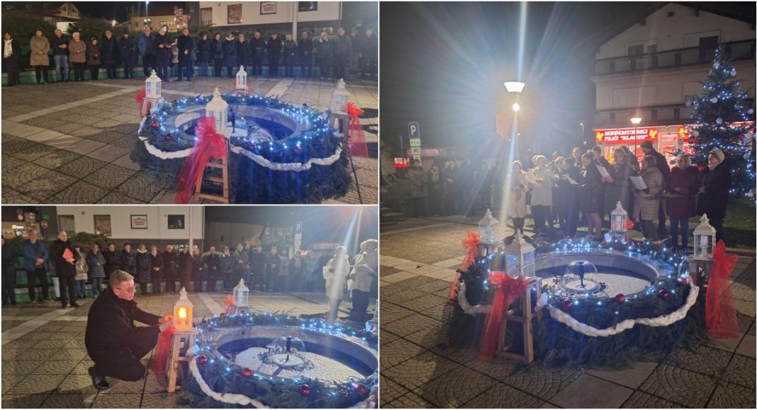 FOTO U Murskom Središću upaljena prva adventska svijeća FOTO U Murskom Središću upaljena prva adventska svijeća