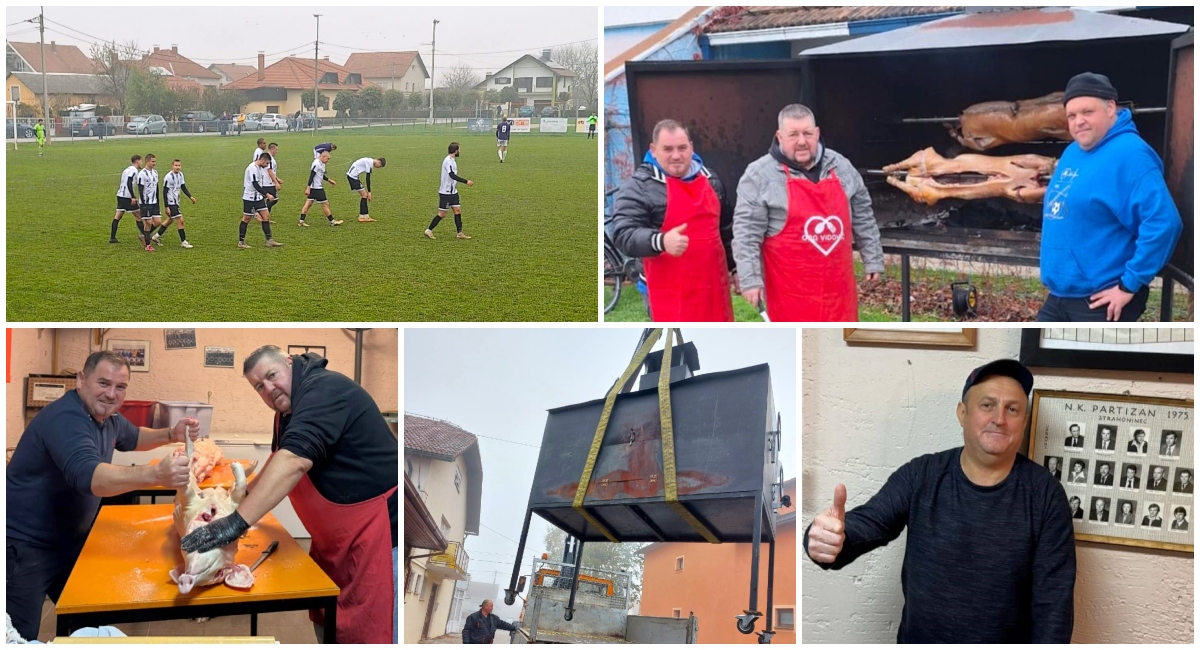 FOTO Vidovići dizalicom dopremili pečenjaru kako bi ispekli dva odojka i počastili nogometaše i “Hantlare”! FOTO Vidovići dizalicom dopremili pečenjaru kako bi ispekli dva odojka i počastili nogometaše i “Hantlare”!