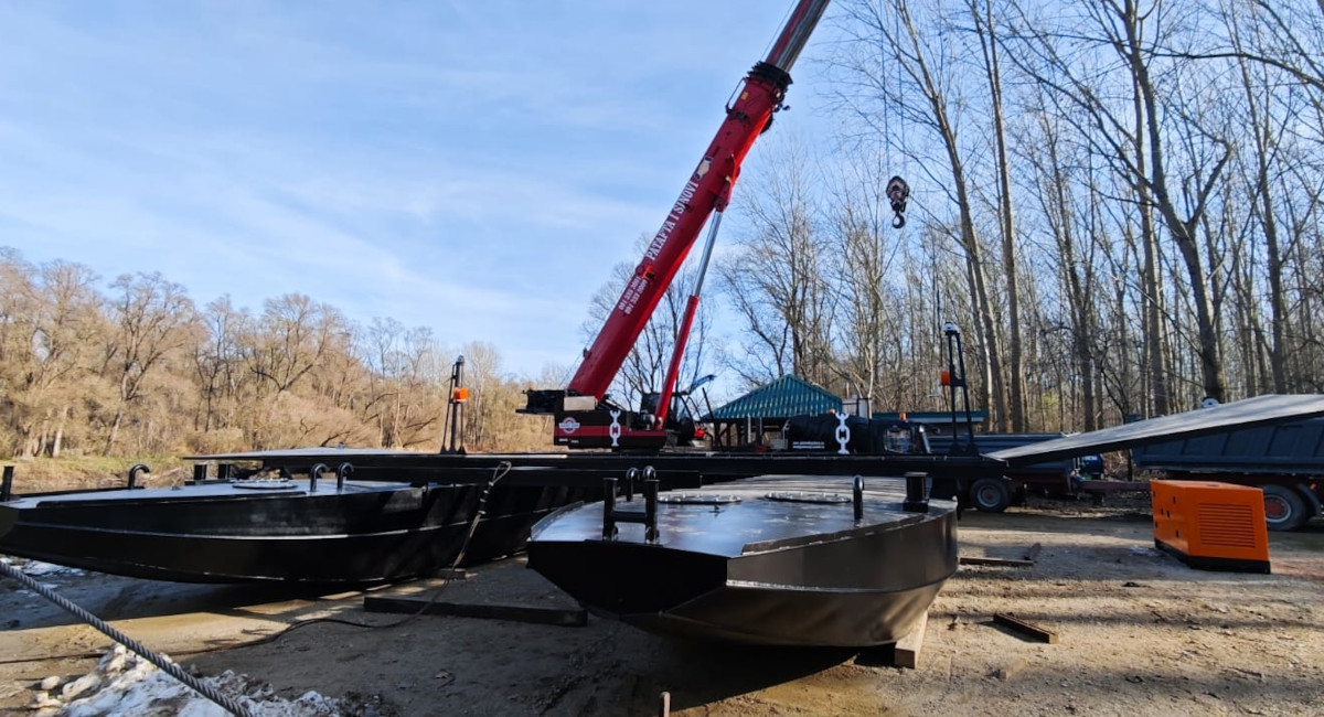 Nova skela u Križovcu spuštena u rijeku Muru Nova skela u Križovcu spuštena u rijeku Muru