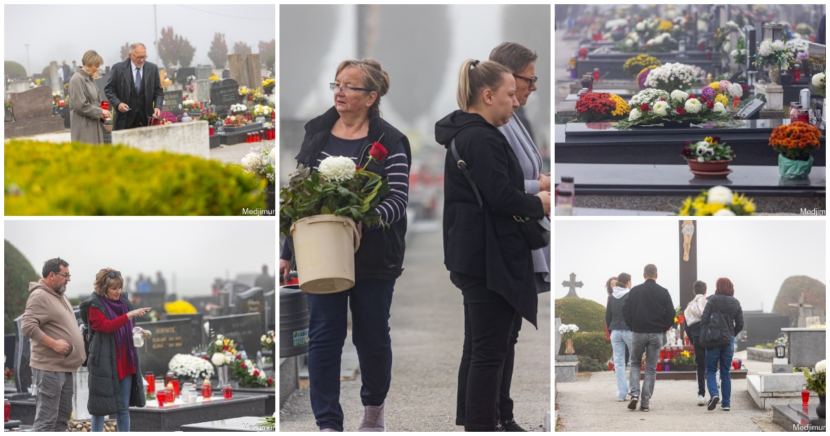 FOTO Maglovito jutro na groblju u Murskom Središću punom lampiona i lijepih aranžmana FOTO Maglovito jutro na groblju u Murskom Središću punom lampiona i lijepih aranžmana