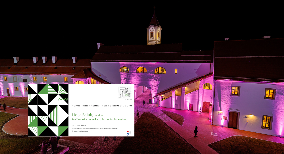 Dođite 29. studenoga u Riznicu Međimurja na predavanje ‘Međimurska popevka u glazbenim žanrovima’ Dođite 29. studenoga u Riznicu Međimurja na predavanje ‘Međimurska popevka u glazbenim žanrovima’