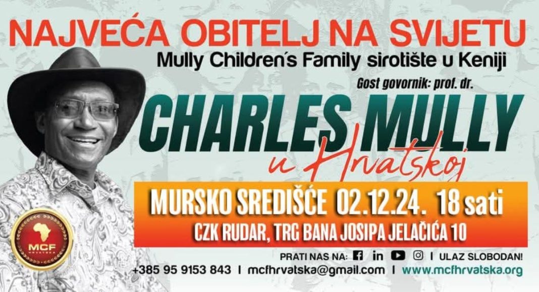 Večeras u Centar za kulturu „Rudar“ stiže dr. Charles Mully Večeras u Centar za kulturu „Rudar“ stiže dr. Charles Mully
