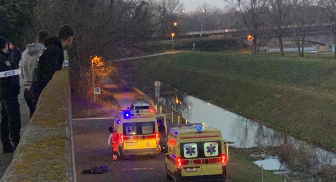 Nepoznata osoba pala ili se namjerno bacila s visokog potpornog zida kod Arene Varaždin! Nepoznata osoba pala ili se namjerno bacila s visokog potpornog zida kod Arene Varaždin!