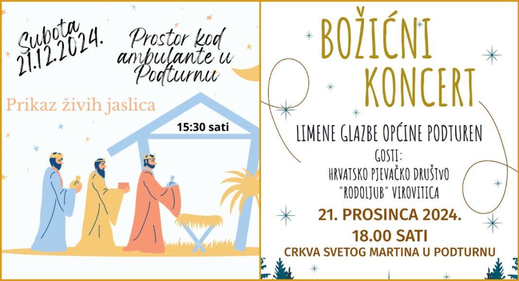 Posjetite Podturen i doživite čaroliju živih jaslica i Božićnog koncerta Posjetite Podturen i doživite čaroliju živih jaslica i Božićnog koncerta