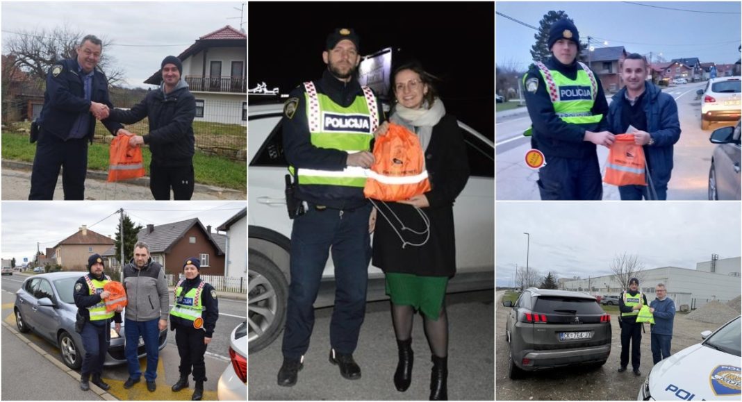FOTO Uoči Božića međimurski policajci darivali najsavjesnije sudionike u cestovnom prometu FOTO Uoči Božića međimurski policajci darivali najsavjesnije sudionike u cestovnom prometu