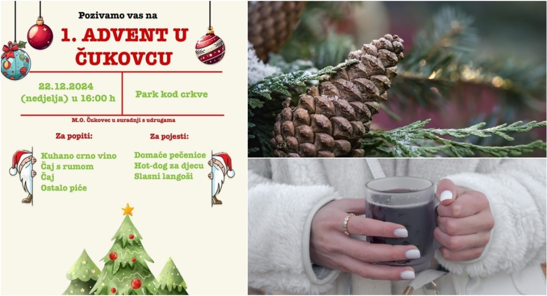 Na ‘Adventu u Čukovcu’ moći ćete uživati u kuhanom vinu, čaju, langošima… Na ‘Adventu u Čukovcu’ moći ćete uživati u kuhanom vinu, čaju, langošima…