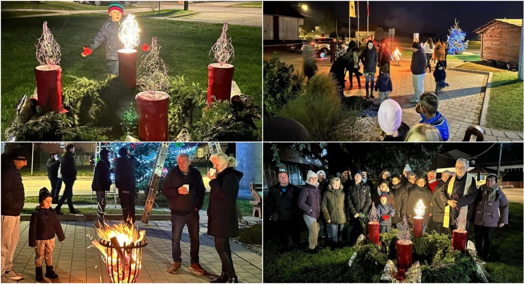 FOTO Blagdanska atmosfera uz paljenje 1. svijeće u naseljima Podturna FOTO Blagdanska atmosfera uz paljenje 1. svijeće u naseljima Podturna